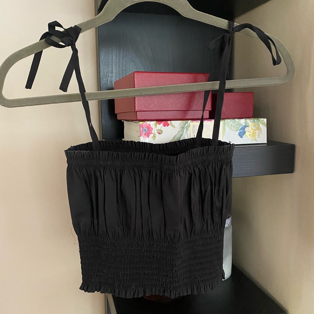 Daniella Bernstein Black Crop Top